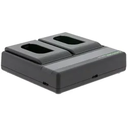 Patona Dual PD Panasonic BLK22 USB-C (Kamera Akku Ladegerät), Kamera Stromversorgung, Schwarz