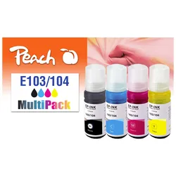 Peach Spar Pack Tintenpatronen kompatibel zu Epson No. 103, No. 104, T00P640