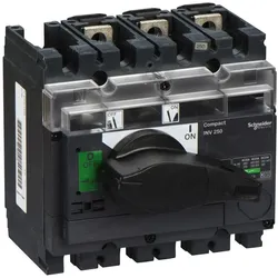 Schneider Electric 31166 Lasttrennsch. INV250, 3 P, 250A/690V DC/AC, Schwarzer Drehhebel