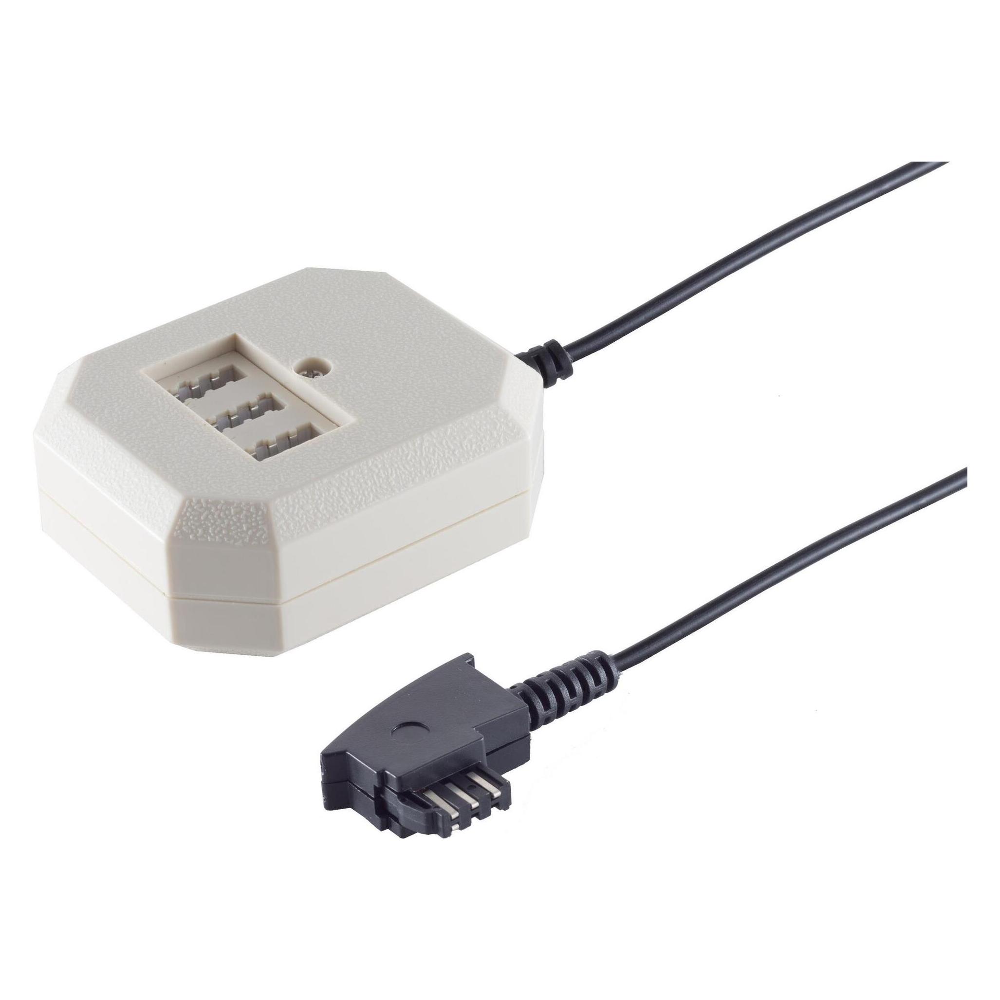 Shiverpeaks S/CONN maximum connectivity Telefon Adapter-TAE F-Stecker auf TAE Kupplung NFN und Western-Buchse, 1 (71010-10)
