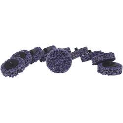 KS Tools 515.5086 Ersatz-Schleifpads, Ø50mm, Strip Rad lila, 10er Pack
