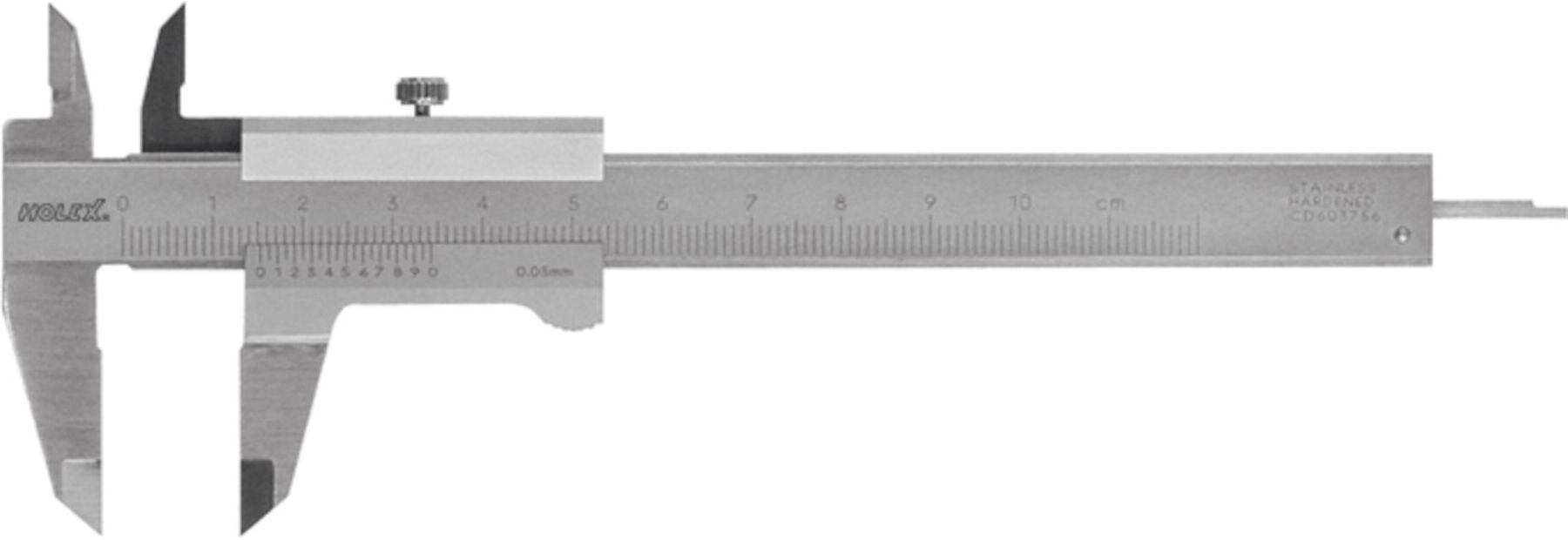 HOLEX Messschieber Nonius 1/20 Messbereich 100 mm (410200 100)