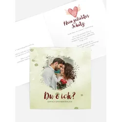 Valentinskarten selbst gestalten mit Spruch und Fotos im Onlinedesigner bei Meine-Kartenmanufaktur.de