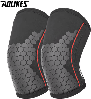 Inspire Picks AOLIKES 7mm Knee Sleeves For Weightlifting Pair Of Powerlifting Knee Support Wraps For Squats black Honeycomb xl