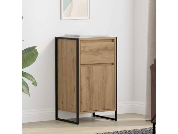 HEFZGDB Stilvolles Sideboard in Eichenoptik für Moderne Einrichtung, Robustes Sideboard mit europäischer Handwerkskunst, Modernes für Wohnzimmer mit industriellem Design,