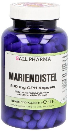 Gall Pharma Mariendistel 500 mg Gph Kapseln 180stk