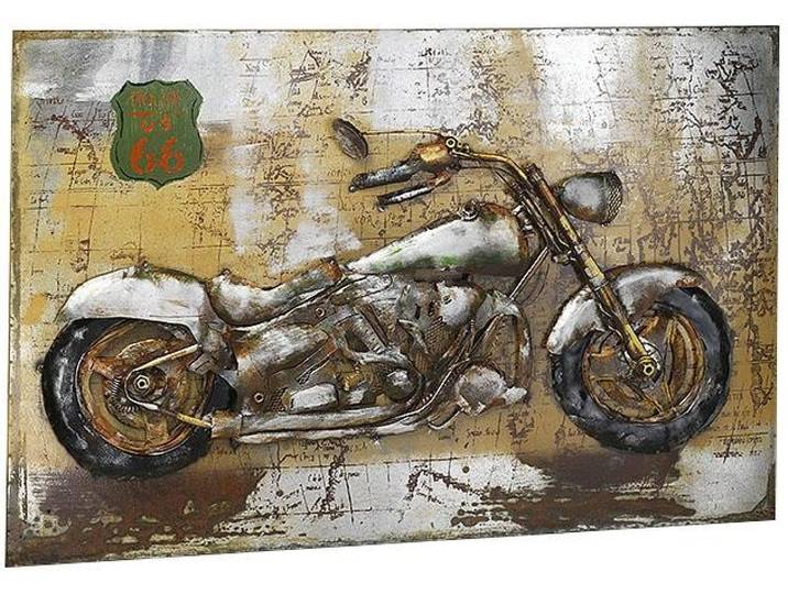 Metallbild LOCKER, bunt (farbe bild(er): bunt), B:108cm H:72cm T:5cm, Metall, Bilder, Metallbild