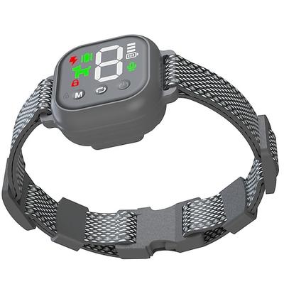 Farbbildschirm-Bellstopp, Elektroschock-Halsband, Vibrationstraining, Hundehalsband, automatischer Bellstopp