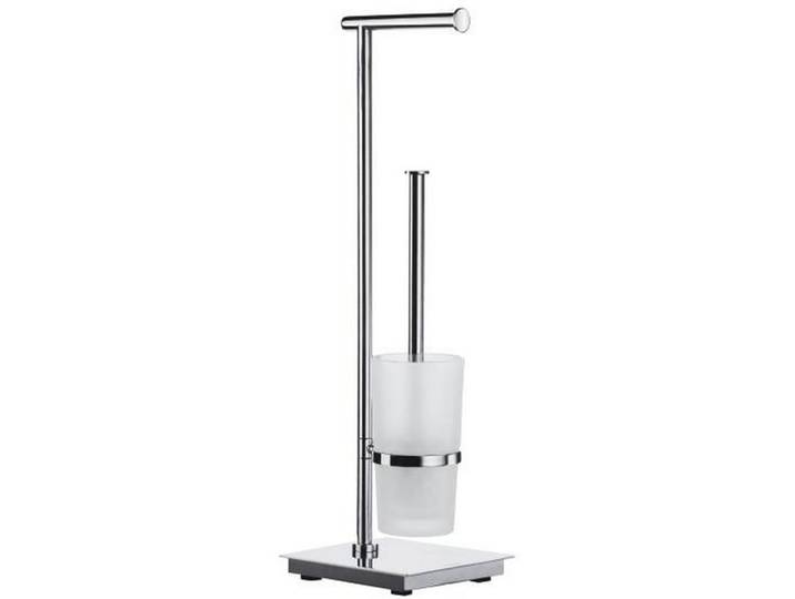 Smedbo Wc-Bürstengarnitur, Metall, 67x31x13 cm, Bürstenkopf austauschbar, Papierhalter, Badezimmer, WC Ausstattung, WC-Bürsten