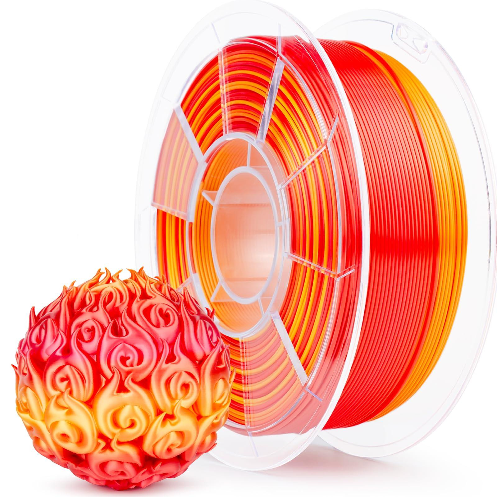 Selius Multicolor Silk PLA Filament 1.75mm Fast Gradient Silky PLA