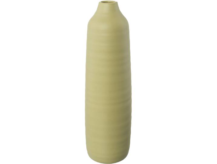 Tischvase CREATIV HOME Dekovase PRESENCE , grün (hellgrün), H:40cm Ø:11cm, Keramik, Vasen, Tischvase, Vase aus Keramik, Höhe ca. 40 cm