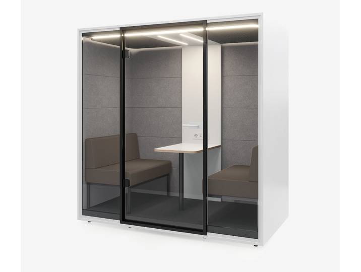 Meetingbox Quattro Weiß Weiß Hellgrau Kaffee Standard Schwarz