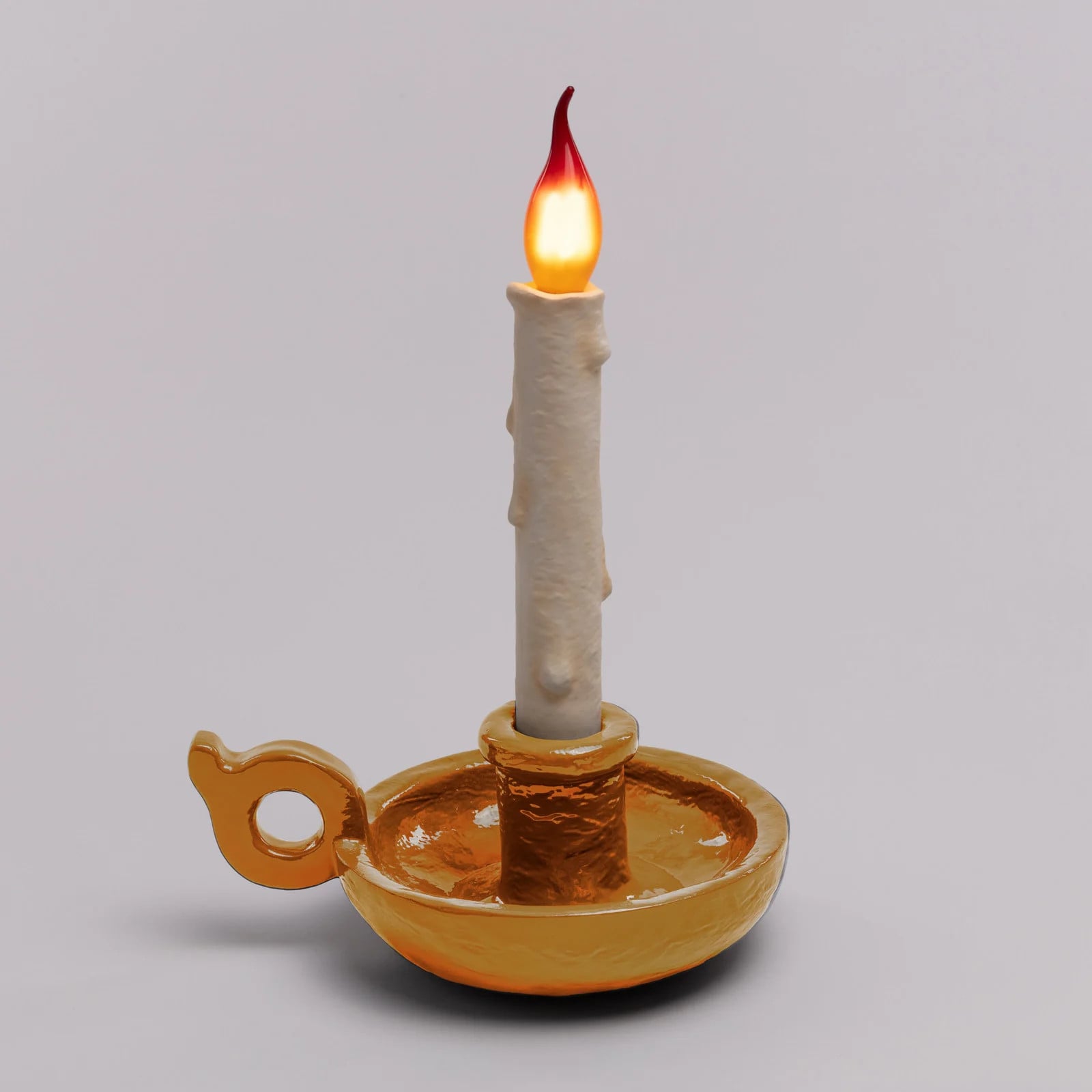 SELETTI Grimm Bugia ToGo tafellamp - Goud - LED - Oplaadbaar