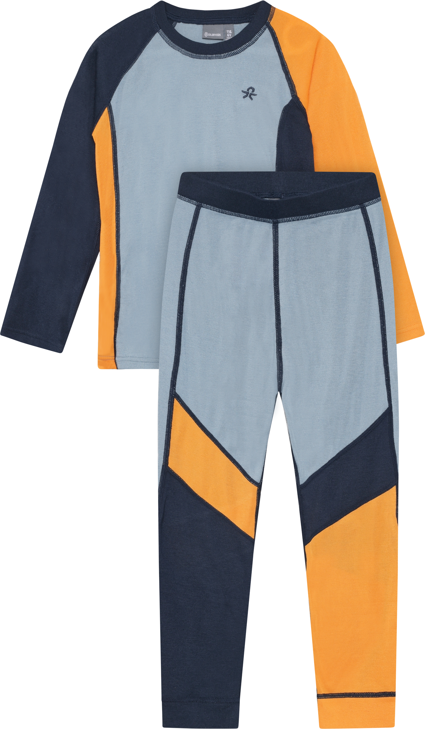 Color Kids Kid´s Ski Underwear - Colorblock Windward Blue 104