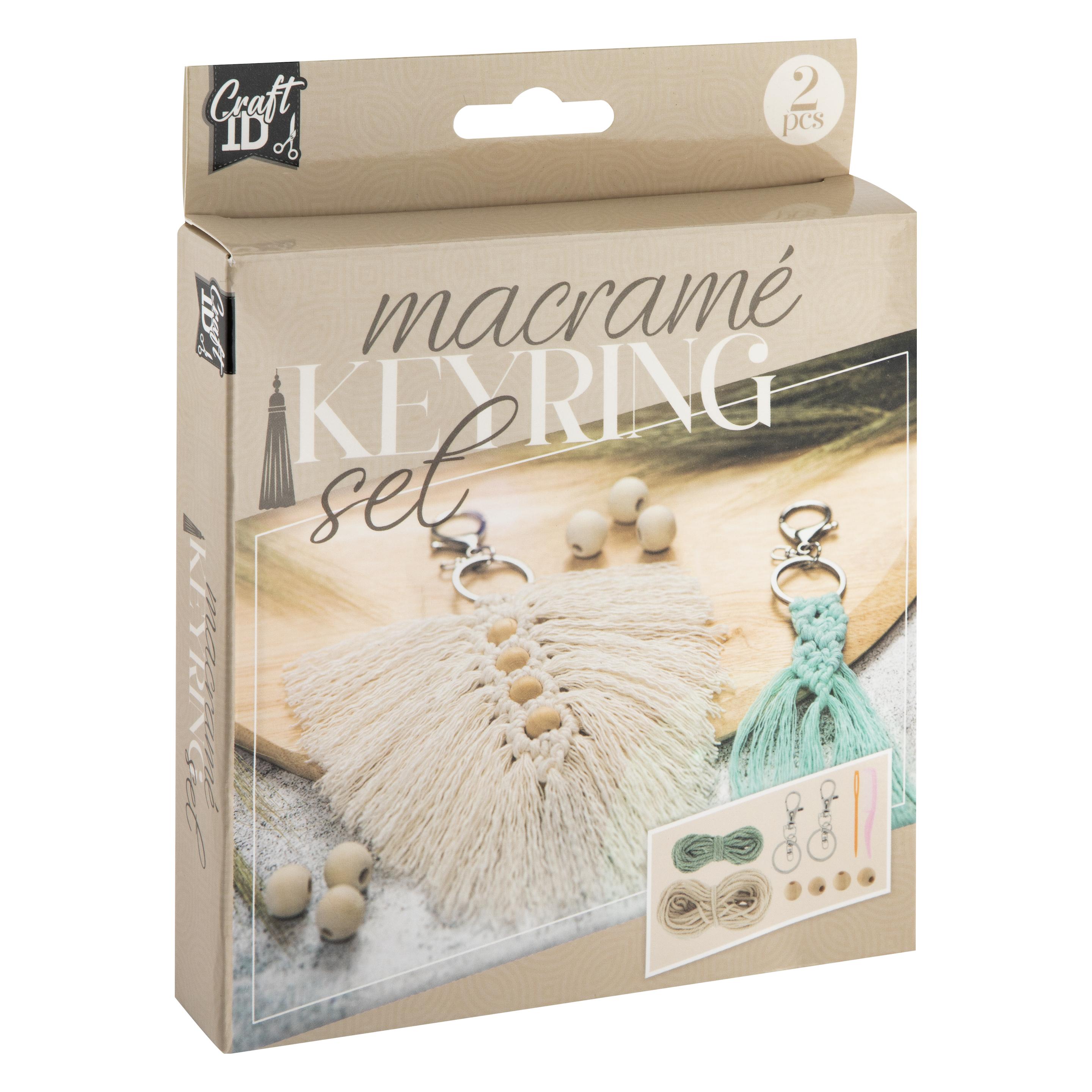 Grafix Makramee-Schlüsselanhänger, 2 Stück. (CR1728/GE)