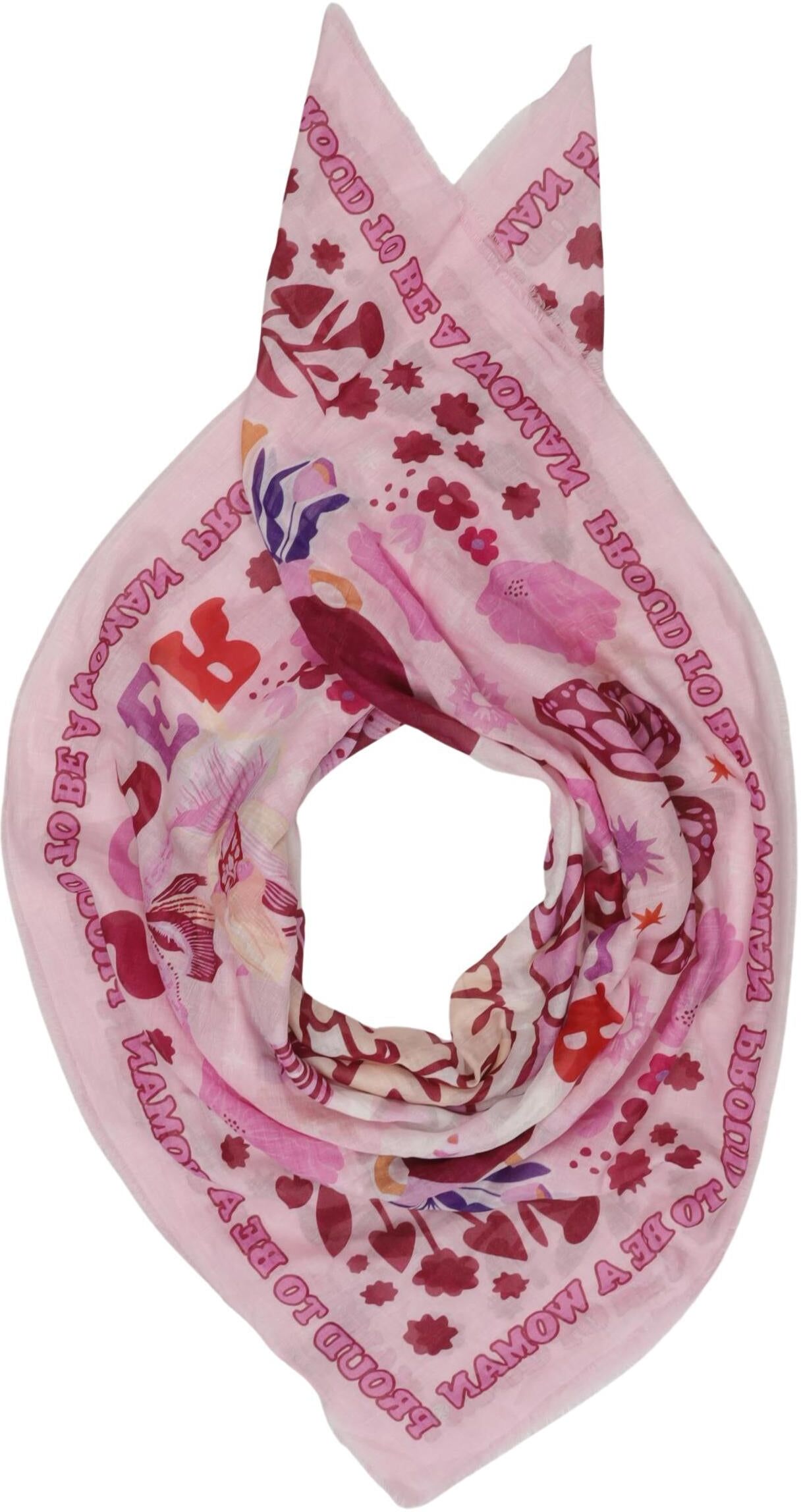 Codello Damen Schal oder Tuch, Pink, Baumwolle - Second Hand