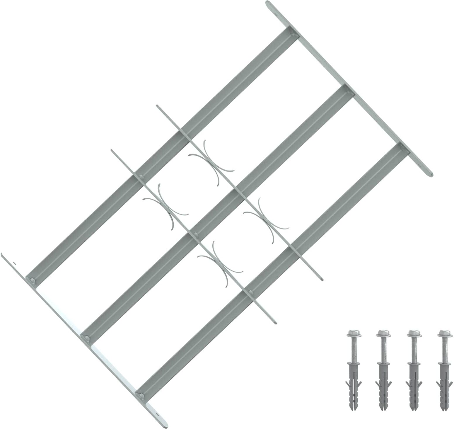 vidaXL Grille de sécurité pour fenêtres avec 3 barres transversales