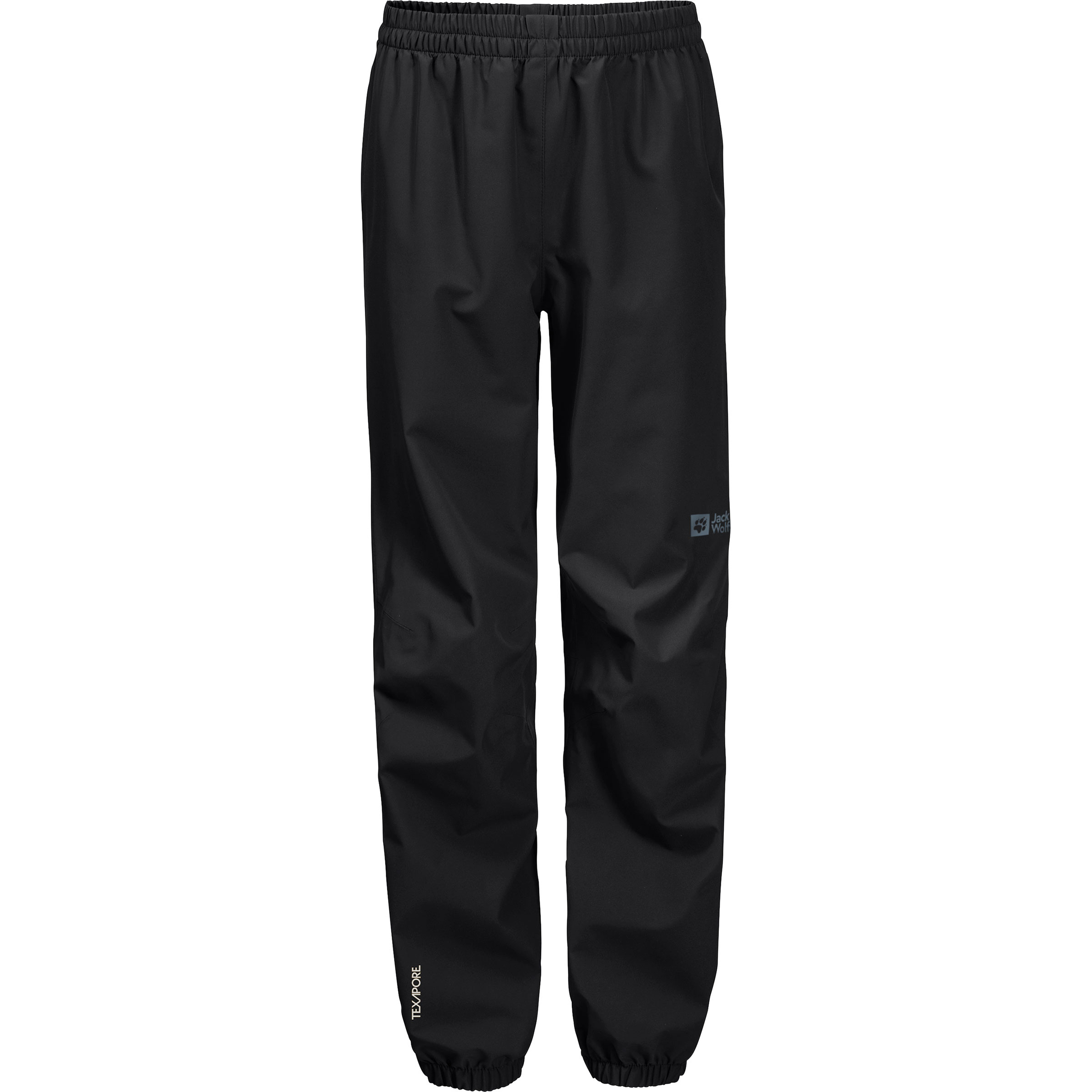 Jack Wolfskin Rainy Days Hose Kinder Hardshellhose & Regenhose schwarz Größe 128 Trekking Wasserdicht Wasserabweisend