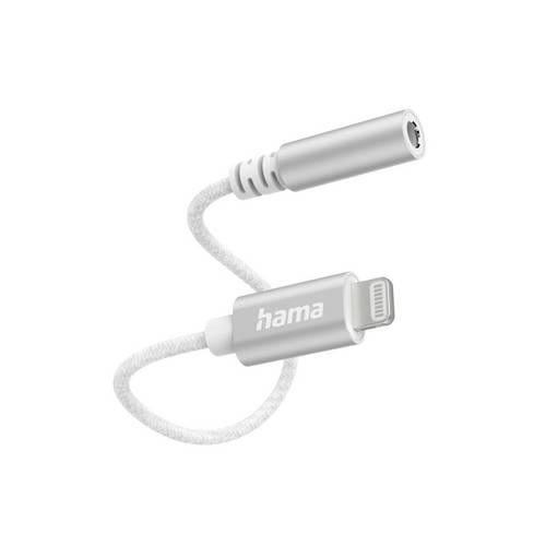 Hama 00201523 Aux-Adapter Lightning - 3,5-mm-Klinke-Buchse, Weiß