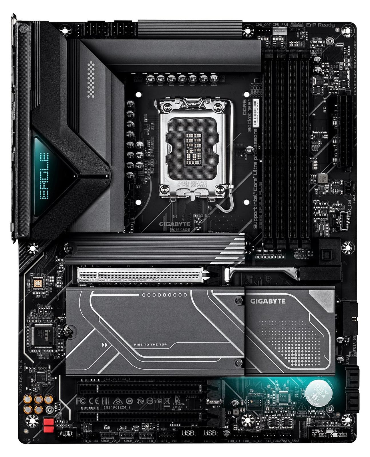 Gigabyte Z890 EAGLE PLUS moederbord, Intel LGA 1851 (Socket V1), ondersteunt Intel Core Ultra (Serie 2), DDR5-SDRAM, 256 GB