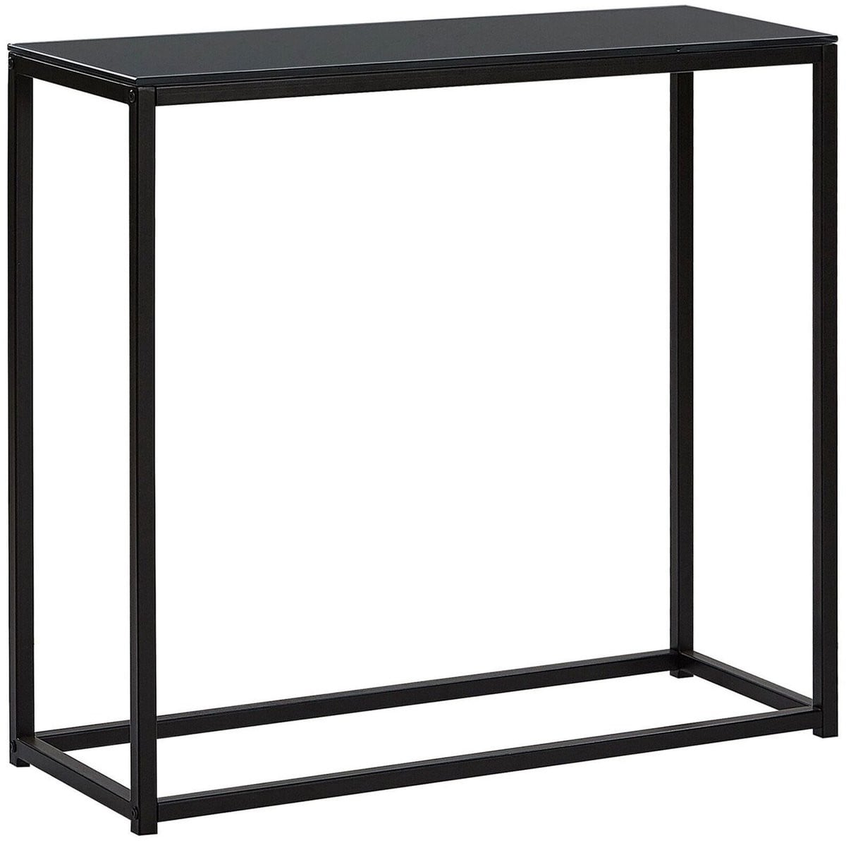 Beliani Delano Consoletafel - Zwart - Veiligheidsglas