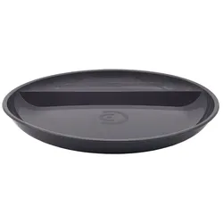 20x DishCircle Teller tief 26 cm Ø 2-geteilt aus robustem Kunststoff mit Domdeckel