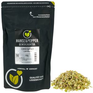 Hanse&Pepper Oregano Premium, im wiederverschließbaren Beutel, getrocknet und gerebelt, 100 g