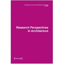 Dimensions. Journal of Architectural Knowledge, Fachbücher