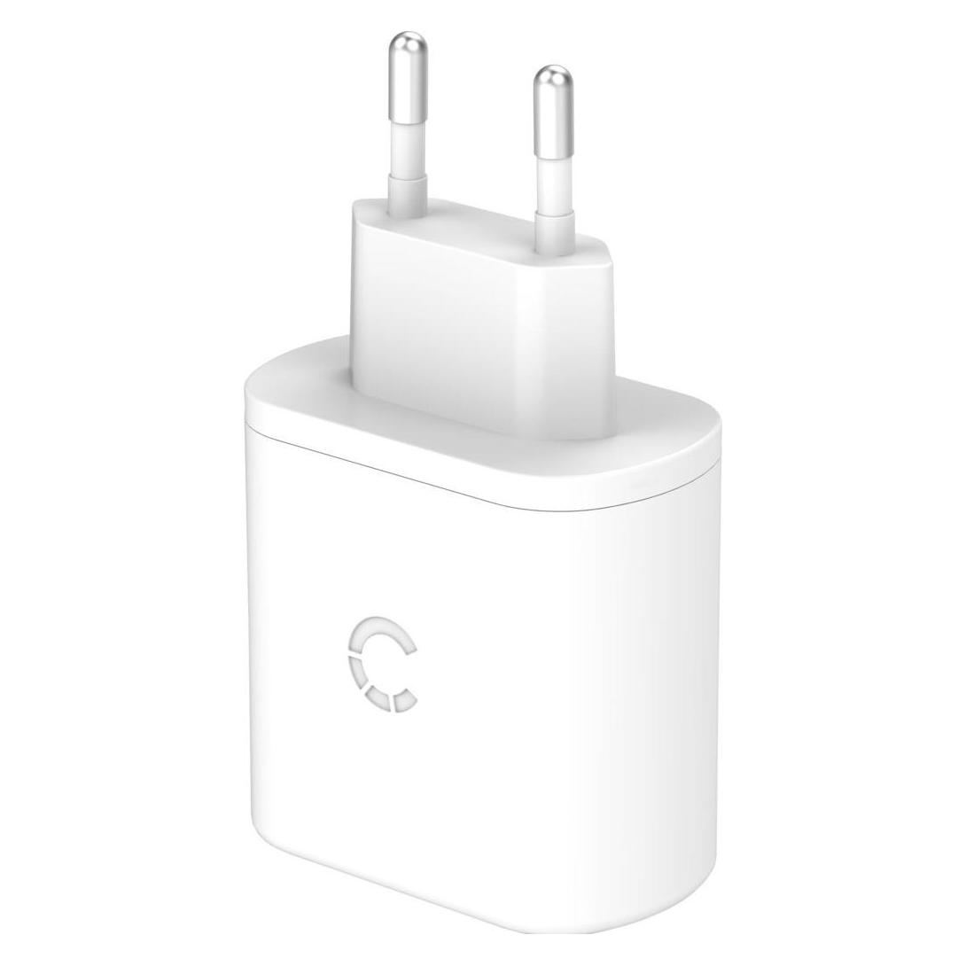 Cygnett PowerPlus 32W USB-C PD Dual Port Wall Charger - EU White (32 W, 2 Ports) (CY3626POFLW)