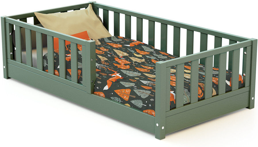 Harriet Bee Toddler (70 x 140cm) Kids Bed Green