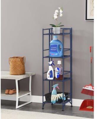 Convenience Concepts Xtra Storage 4 Tier Folding Metal Shelf