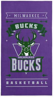 "NBA Hardwood Classics Bucks Printed Beach Towel - 30""x60"""