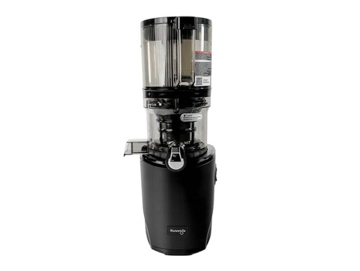 Kuvings Extracteur de jus AUTO8 Découpe fruits entiers Panier 2L Extracteur de jus mains libres\, Découpe automatique fruits et légumes\, Nettoyage facile (Noir)