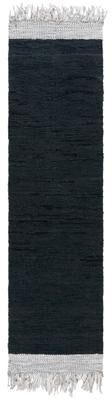 SAFAVIEH Handmade Vintage Boho Leather Mako Modern Stripe Leather Rug
