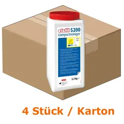 Spülmaschinenreiniger etolit Compactreiniger 5200 Karton mit 4x 3,3 kg Dose, hochkonzentrierter Reiniger