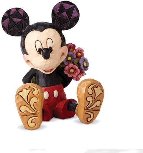 Disney Traditions by Jim Shore Mickey Mouse with Flowers Mini Figurine