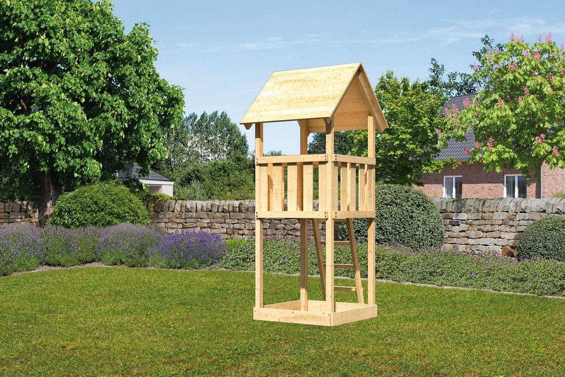 KARIBUHOLZT Akubi Lotti natur inkl. Sandkiste 16927960
