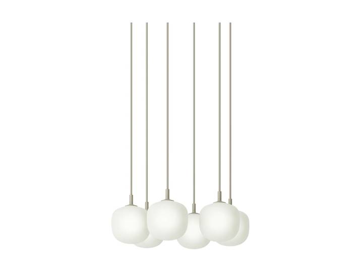 Muuto Rime Pendant Cluster 6 hanglamp Grijs, Ø12 cm