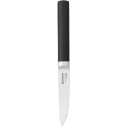 Brabantia Rüstmesser, Küchenmesser, Silber, Schwarz