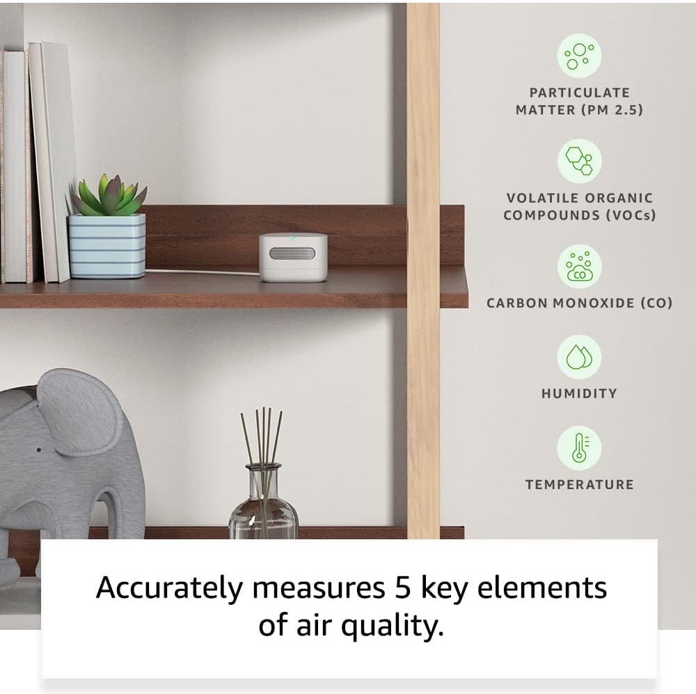 Amazon Smart Air Quality Monitor (Newest Gen) – Works with Alexa, New