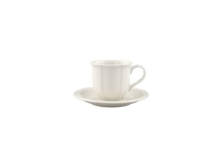 ESPRESSOTASSE MIT UNTERTASSE Manoir weiß 80 ml