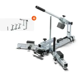 BTR Reifenmontiergerät EVO3® Beides (Straßen / Rennstrecken & MX / Enduro-Kit) Ohne Rollerreifen-Wechselkit Standardfüße Ohne Montagearm-Erweiterung Mit Abdrückschaufel-Schutz