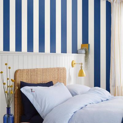 Vliestapete JOULES "Harborough Stripe", blau, B:0,52m L:10m, Vlies, Tapeten, gestreift