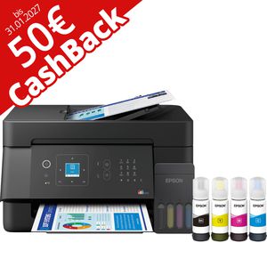 Epson Multifunktionsgerät EcoTank ET-4900, 50 Cashback, ADF, Kopierer, Fax, Scanner,Tintenstrahldrucker