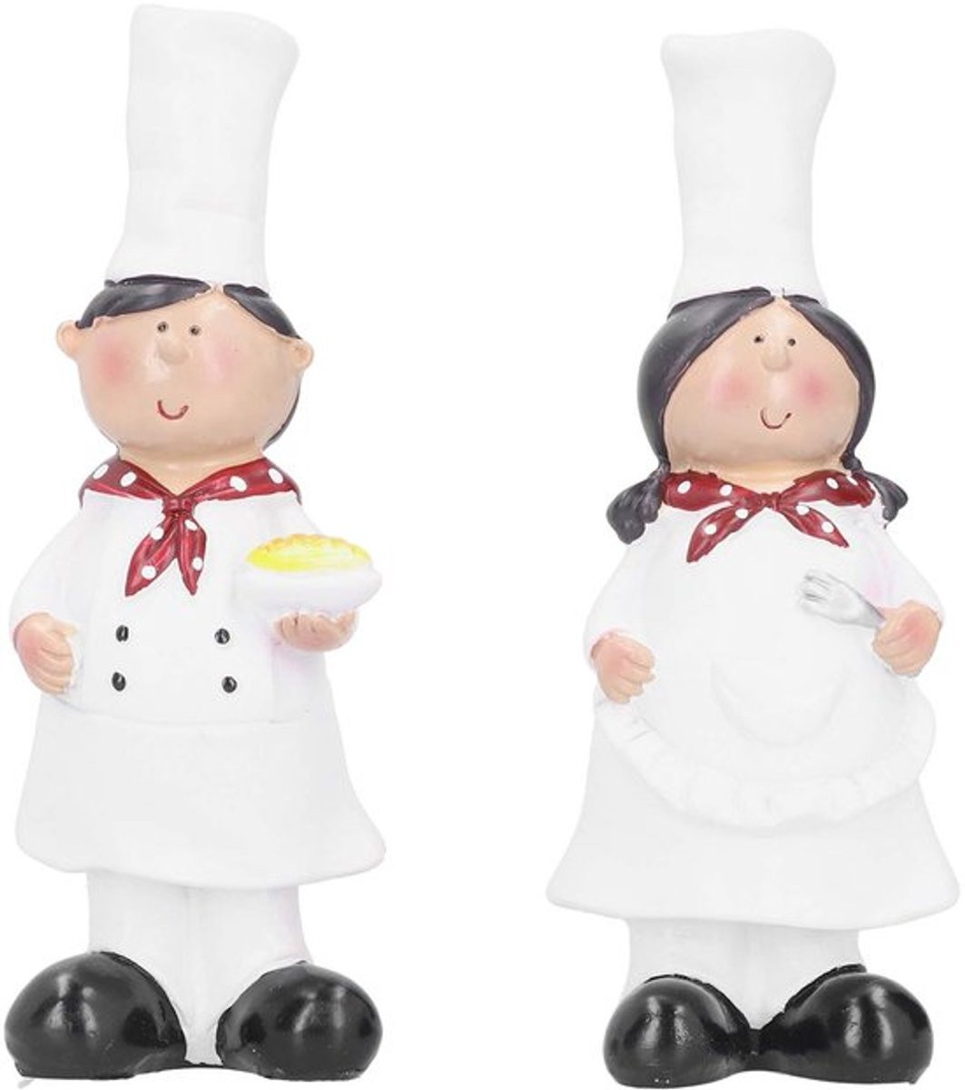Italiaanse Chef Beeldje van Hars voor Keuken en Bar Decoratie