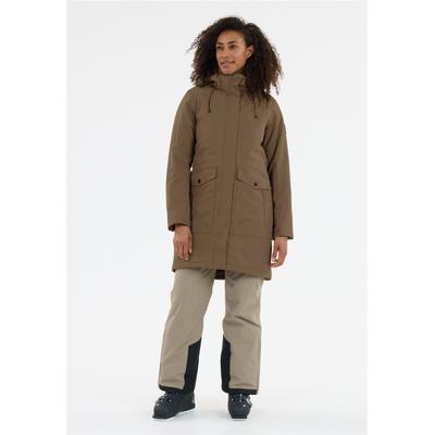 Outdoorjacke WHISTLER "Algoma", Damen, Gr. 44, braun (braun, beige), 100% Polyester, unifarben, normal, ohne Ausschnitt, Jacken Outdoorjacke, atmungsaktiv und wasserdicht