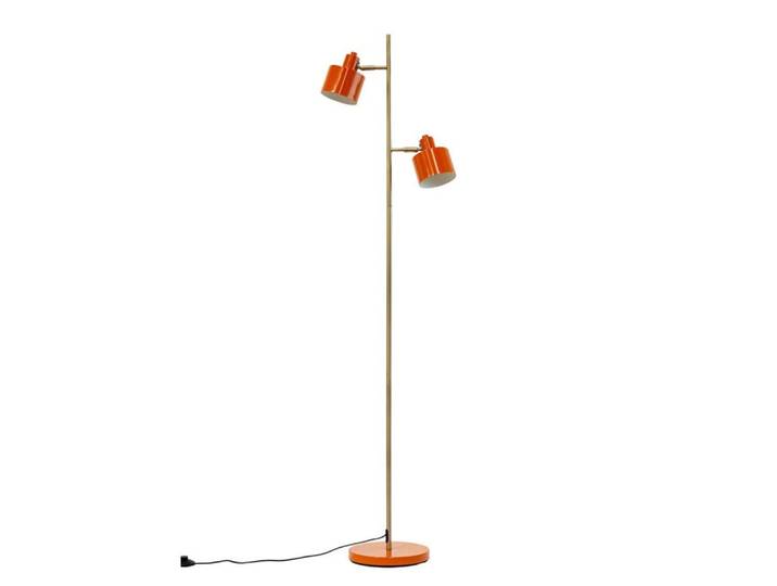 Lampadaire en métal orange/ laiton