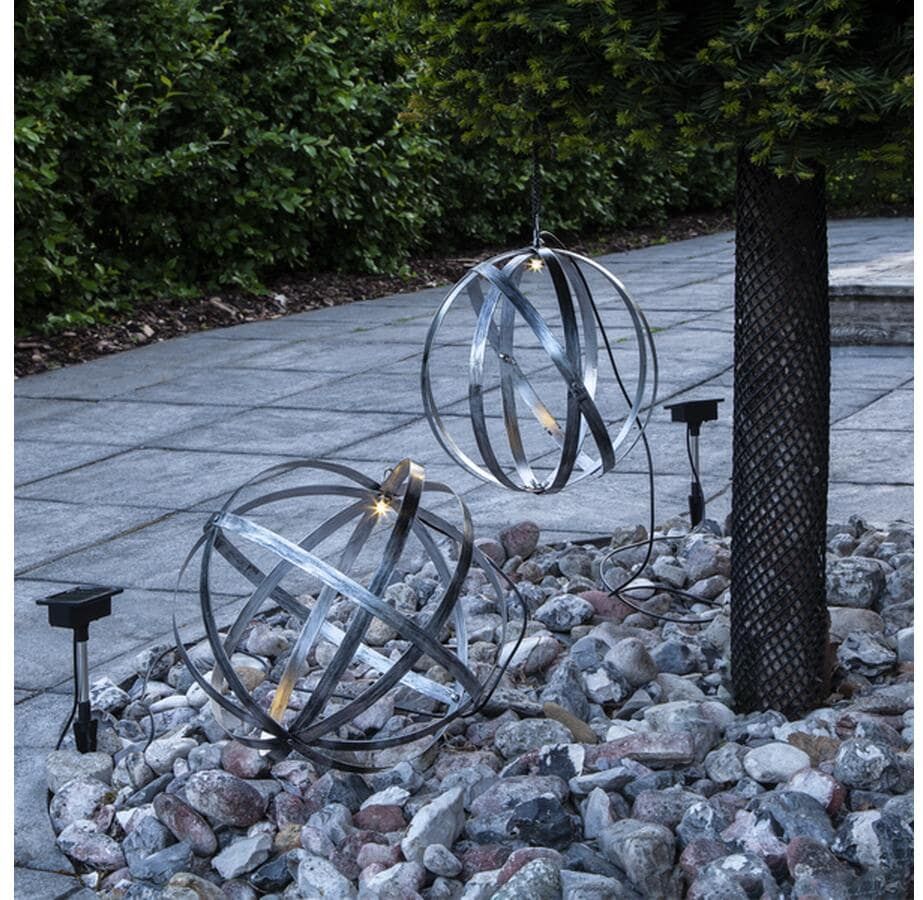 Gartenleuchte "Solar", silber, H:25cm Ø:25cm, PARFORCE TRADITIONAL HUNTING, Leuchten, Gartenleuchte silber Ø 25cm H: 25cm