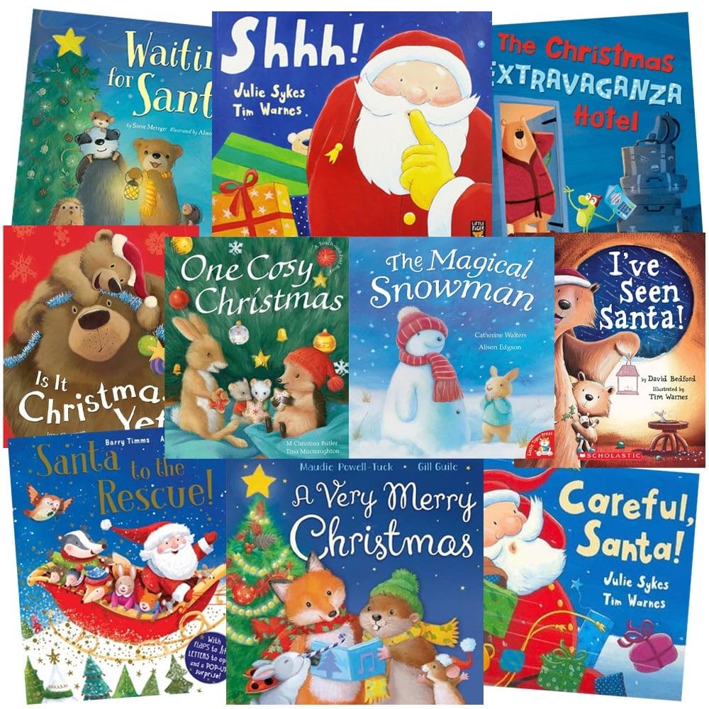 Little Tiger Press Various Santa's Sweet Stories: 10 Kids Picture Books Bundle