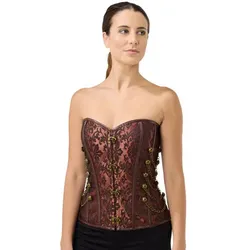 Corsage "Steampunk", braun